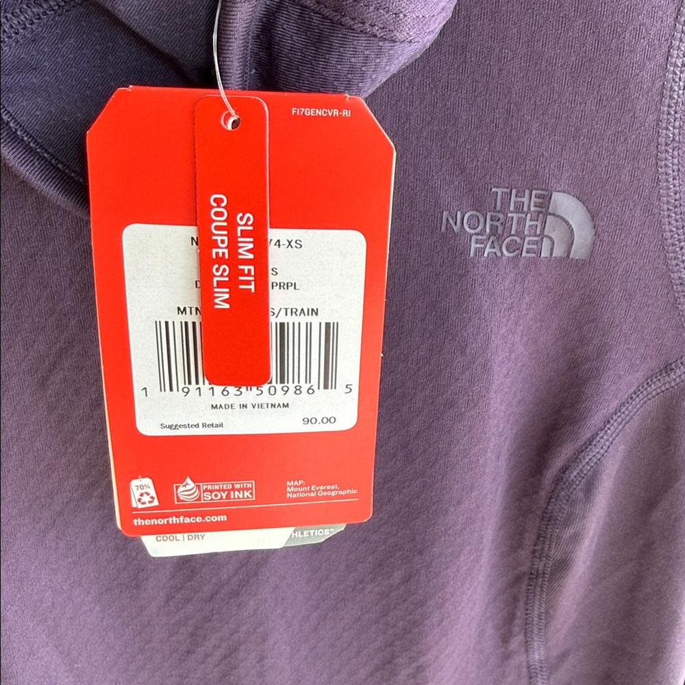 The North Face top eggplant purple new with tags - Picture 4 of 6